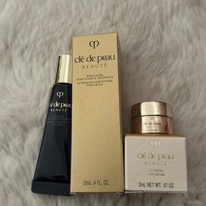 Cle de peau night emulsion and la cream set